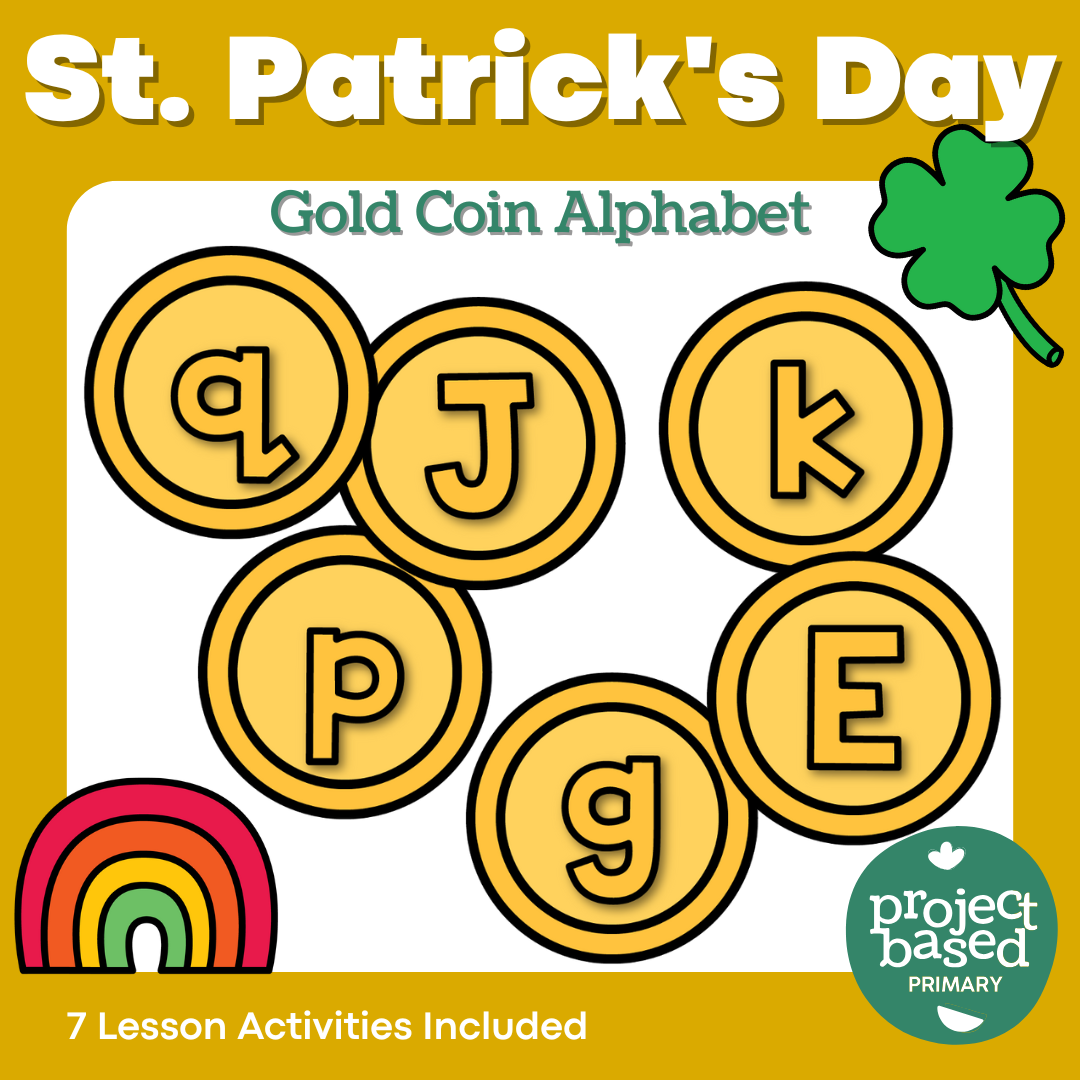 St. Patrick's Day Gold Coin Alphabet