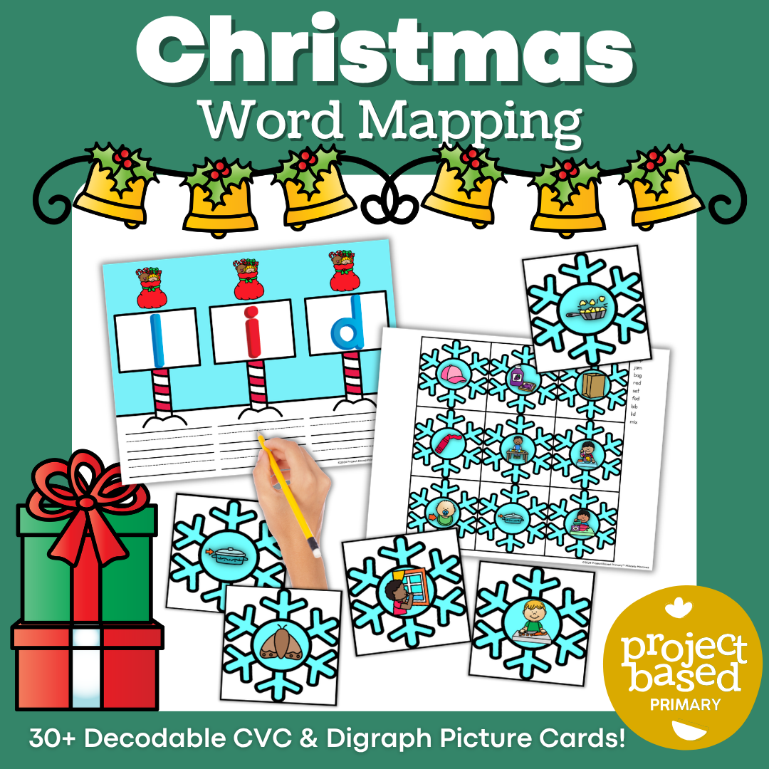 Christmas Word Mapping Segmenting and Encoding