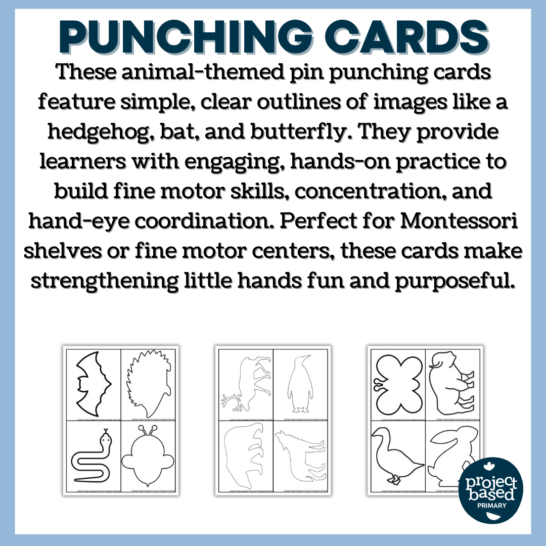 Animals in Winter: Pin Punching
