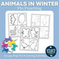 Animals in Winter: Pin Punching