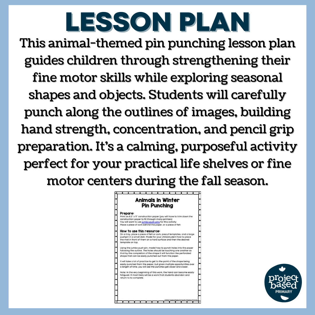 Animals in Winter: Pin Punching