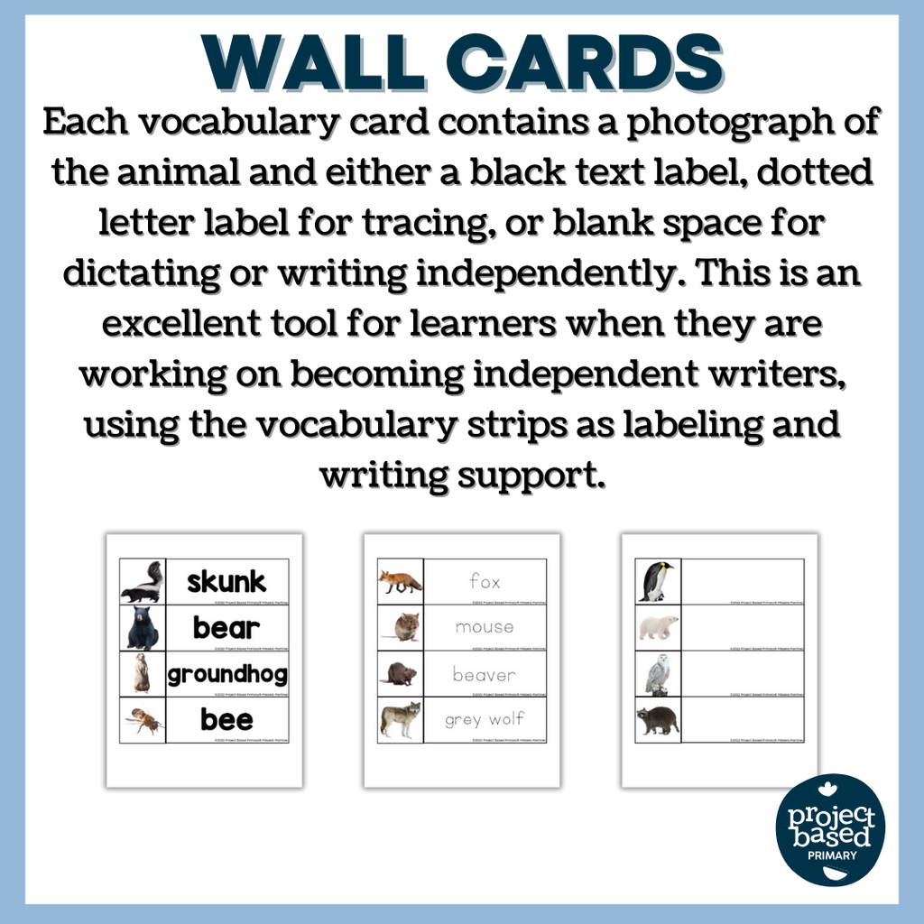 Animals in Winter: Visual Vocabulary