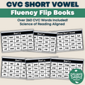 CVC Decodable Fluency Flip Book
