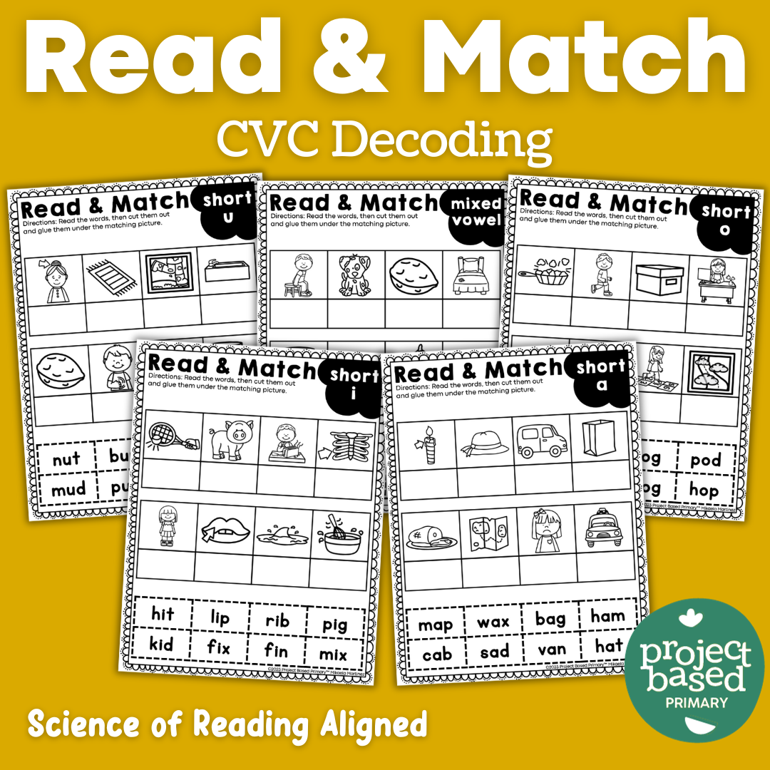 CVC No Prep Printables Bundle