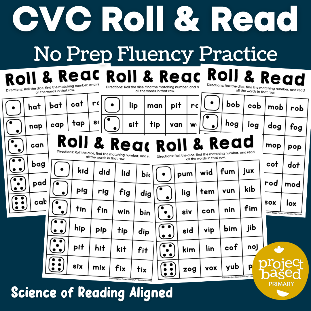 CVC No Prep Printables Bundle