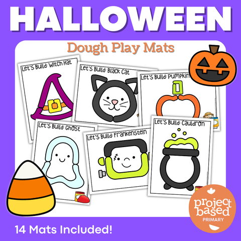 Halloween Dough Play Mats