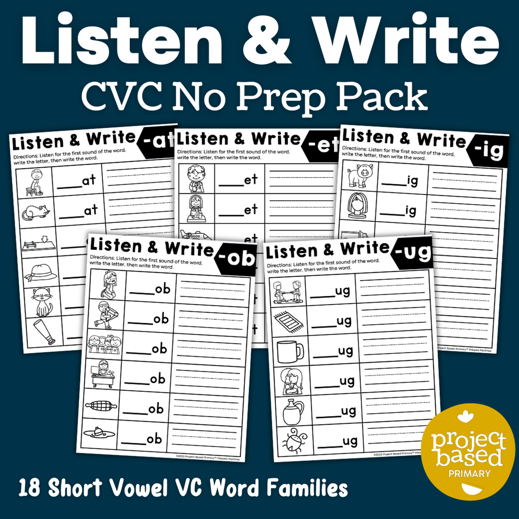 CVC No Prep Printables Bundle