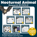 Nocturnal Animals Project Based Learning Research Bundle