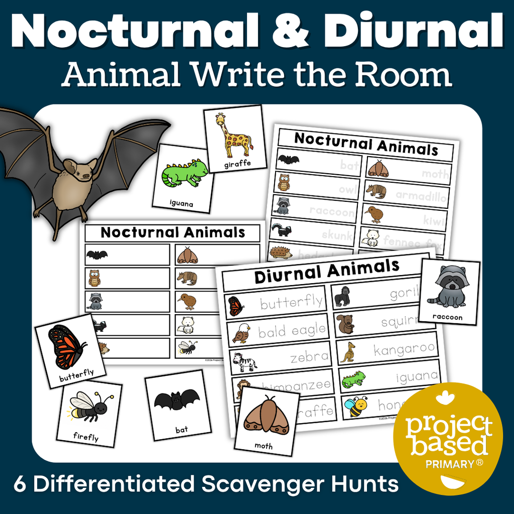 Nocturnal Animals Project Based Learning Research Bundle