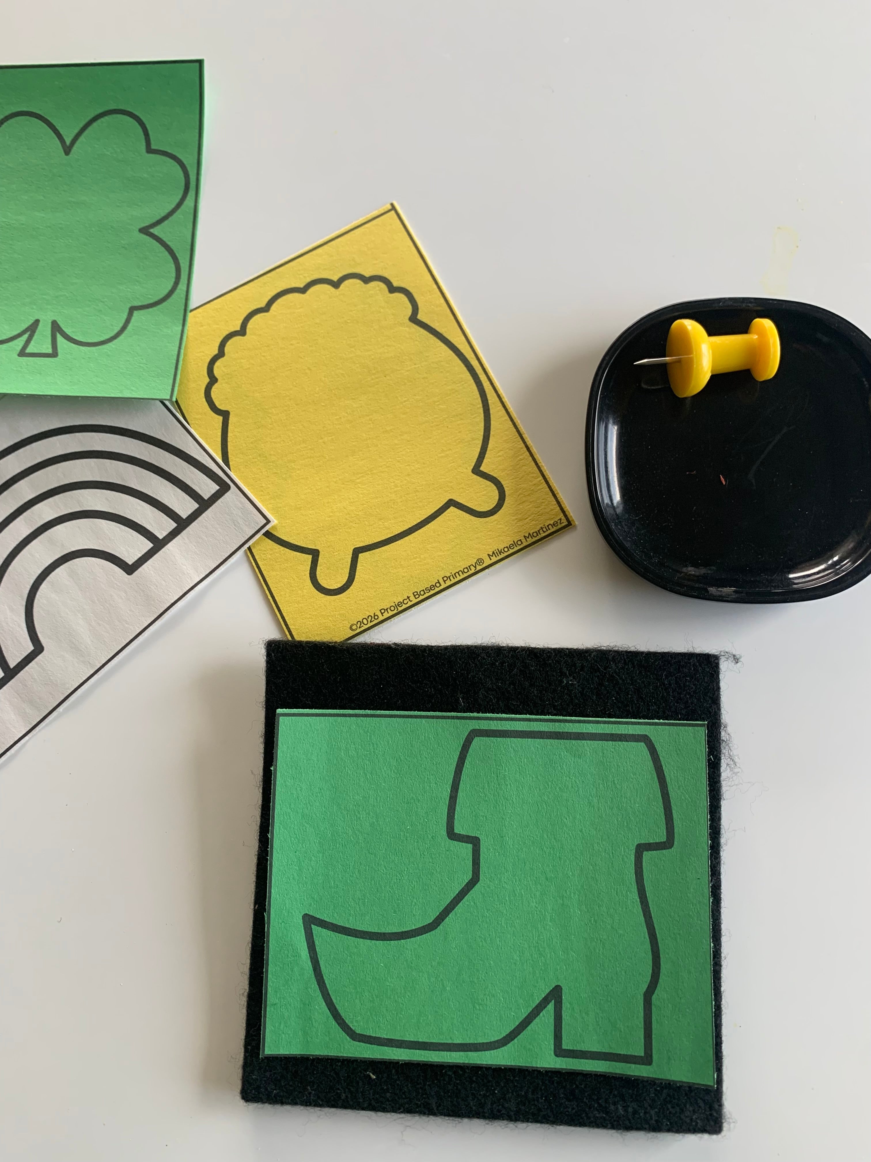 St. Patrick's Day Pin Punching