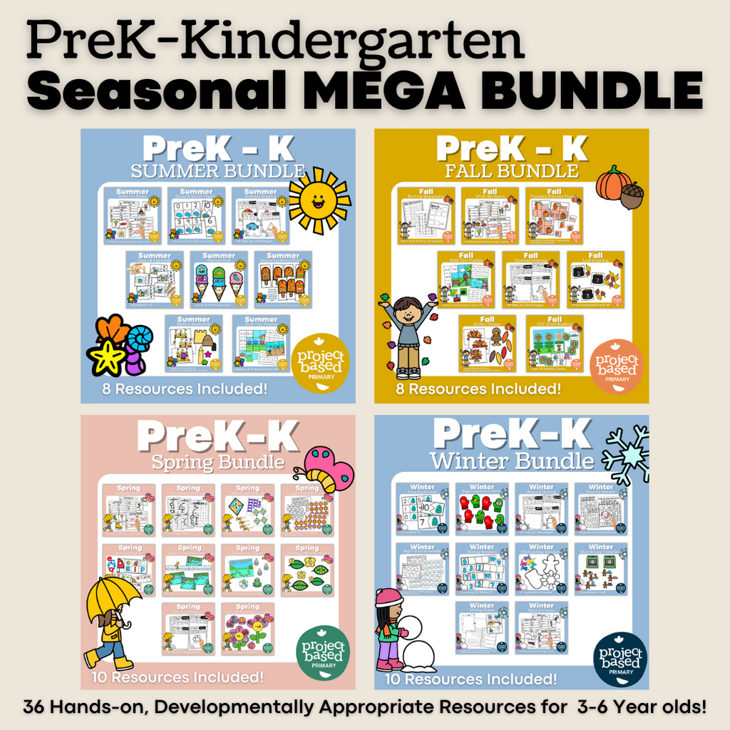 PreK-Kindergarten Seasonal Mega Bundle