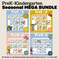 PreK-Kindergarten Seasonal Mega Bundle