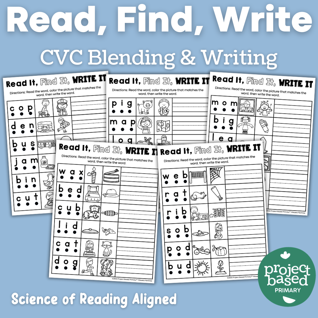 CVC No Prep Printables Bundle