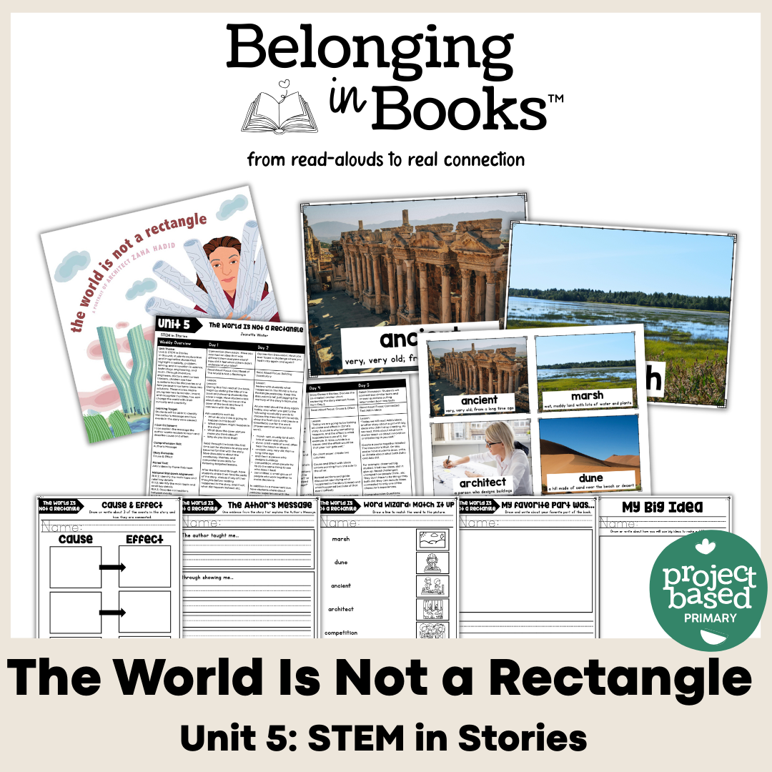 The World is Not a Rectangle Belonging in Books™ Reading Comprehension Week-Long Unit