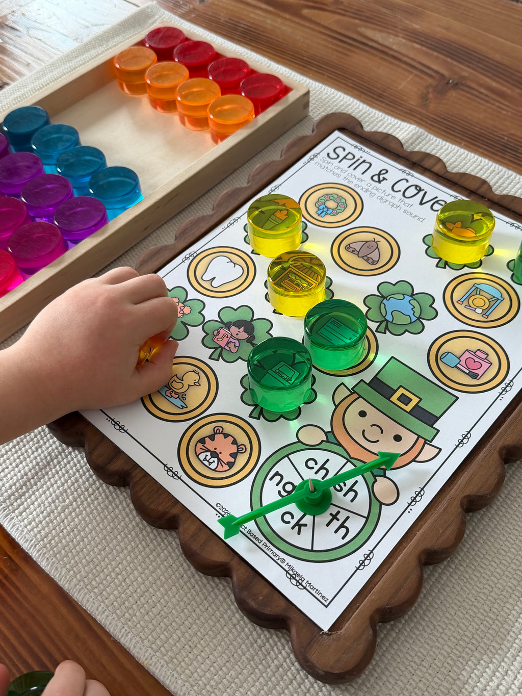 St. Patrick's Day Phonics Spin & Cover