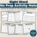 Year Round Editable Game Mats for Sight Words, Heart Words, Snap Words, etc.