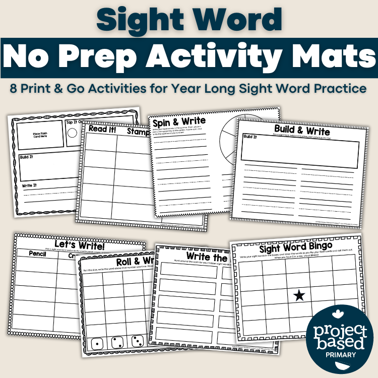 Year Round Editable Game Mats for Sight Words, Heart Words, Snap Words, etc.