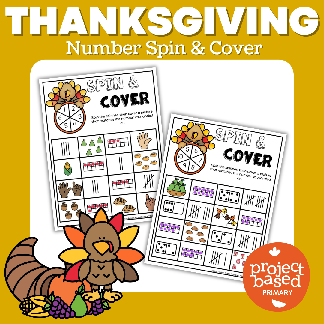 Thanksgiving Number Spin and Cover Game Mats