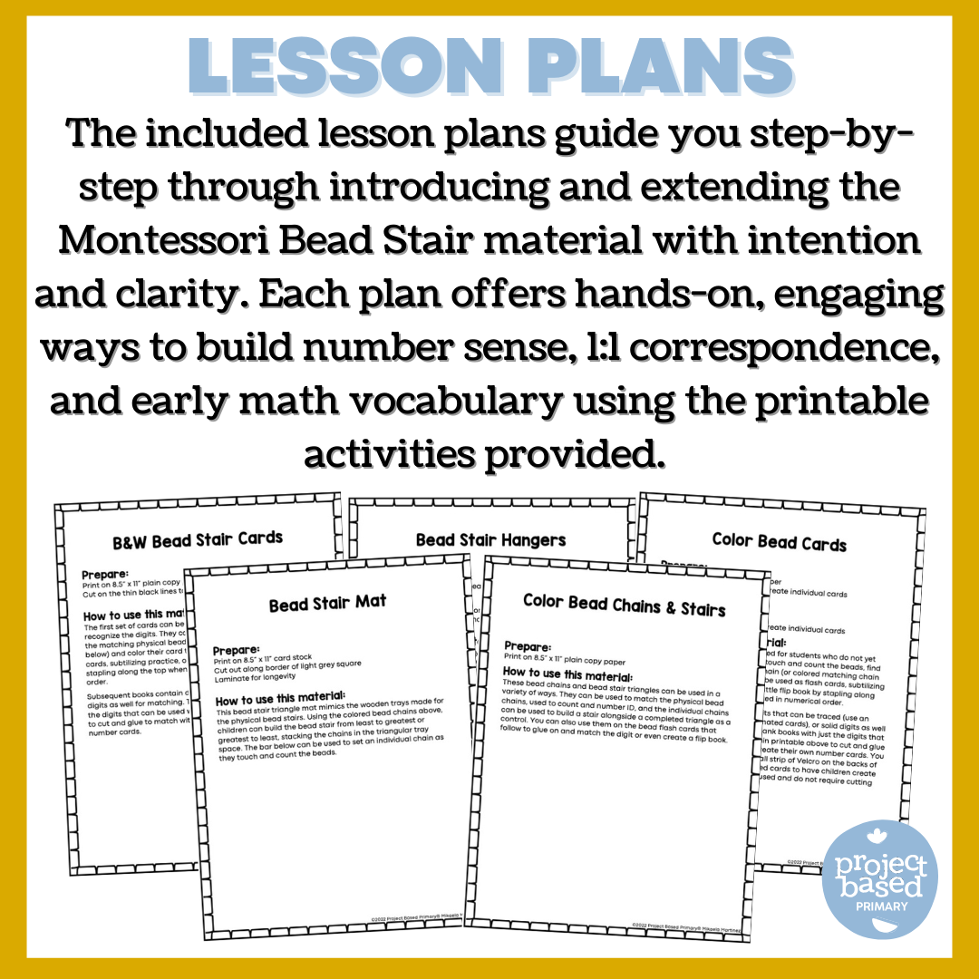 Montessori Bead Stair Mega Printables Pack