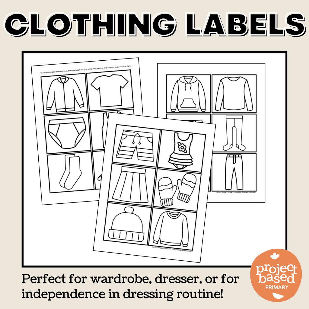 Clothing Labels for Wardrobe, Dresser, Dressing Routine