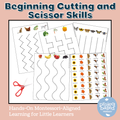 Beginning Cutting and Scissor Skills Montessori Aligned