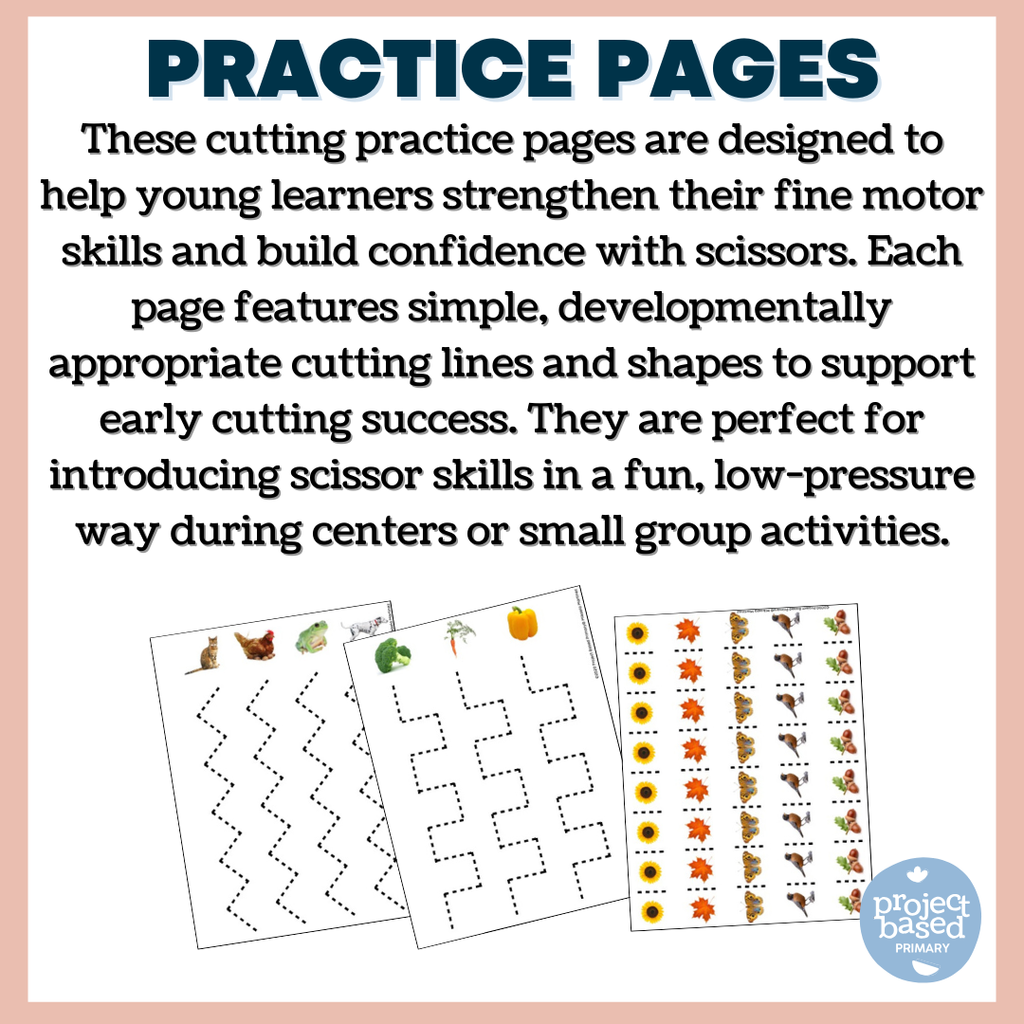 Beginning Cutting and Scissor Skills Montessori Aligned