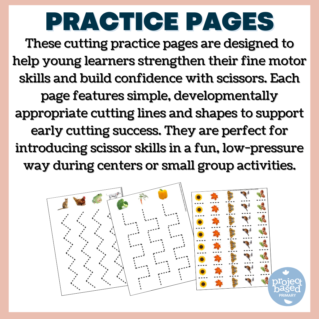 Beginning Cutting and Scissor Skills Montessori Aligned