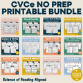 CVCe No Prep Printables Bundle