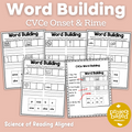 CVCe Onset and Rime Word Building No Prep Pack