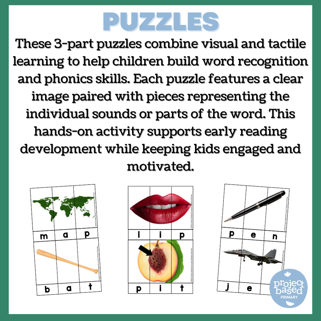 CVC 3 Piece Puzzles