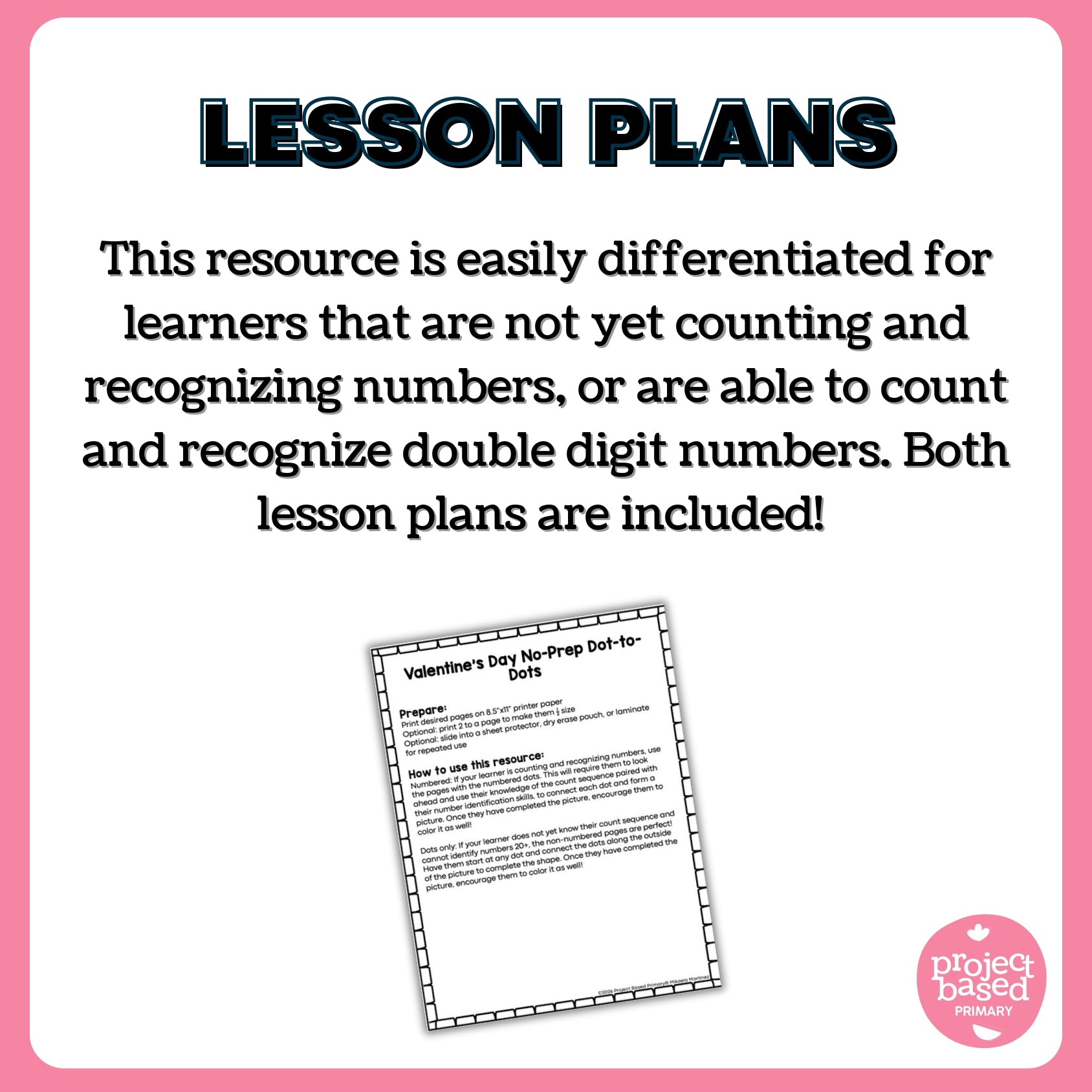 Valentine's Day Dot-to-Dot Connect-the-Dot No Prep Pack