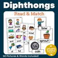 Diphthongs Read and Match