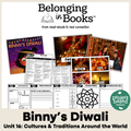 Binny's Diwali Belonging in Books™ Reading Comprehension Week-Long Unit
