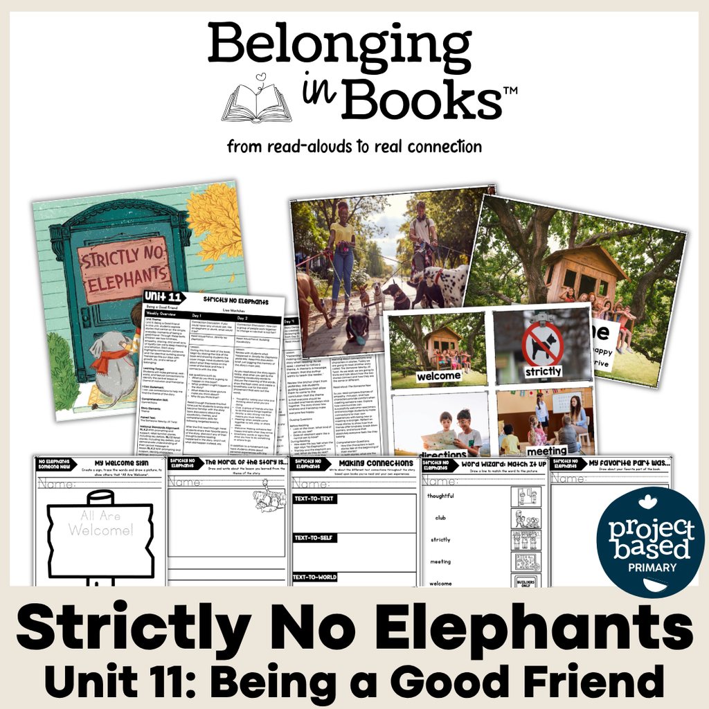 Strictly No Elephants Belonging in Books™ Reading Comprehension Week-Long Unit