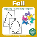 Fall Themed Beginning Pin Punching Montessori Aligned