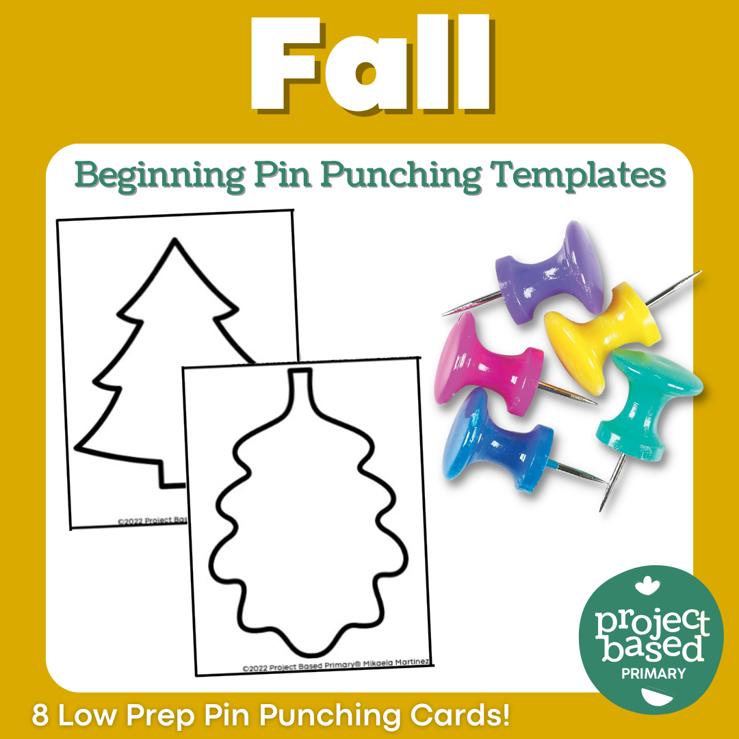 Fall Themed Beginning Pin Punching Montessori Aligned