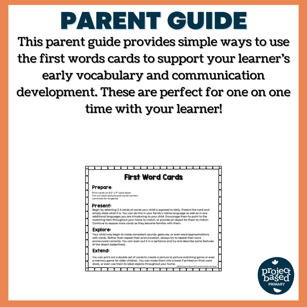 First Words Cards