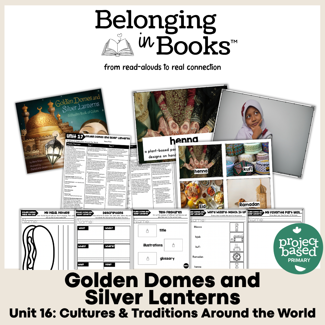 Golden Domes and Silver Lanterns Belonging in Books™ Reading Comprehension Week-Long Unit