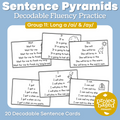 Decodable Sentence Fluency Pyramids Set 11 Long a /ai/ and /ay/
