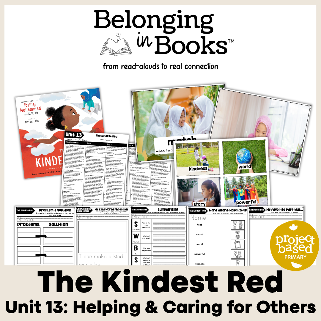 The Kindest Red Belonging in Books™ Reading Comprehension Week-Long Unit