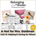 A Hat for Mrs. Goldman Belonging in Books™ Reading Comprehension Week-Long Unit