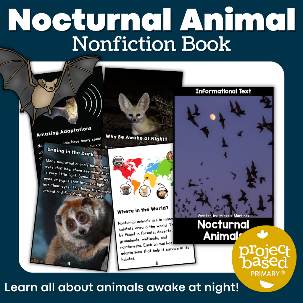 Nocturnal Animals Project Based Learning Research Bundle