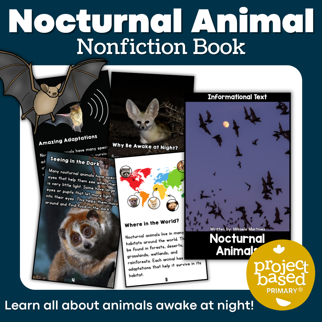 Nocturnal Animals Project Based Learning Research Bundle