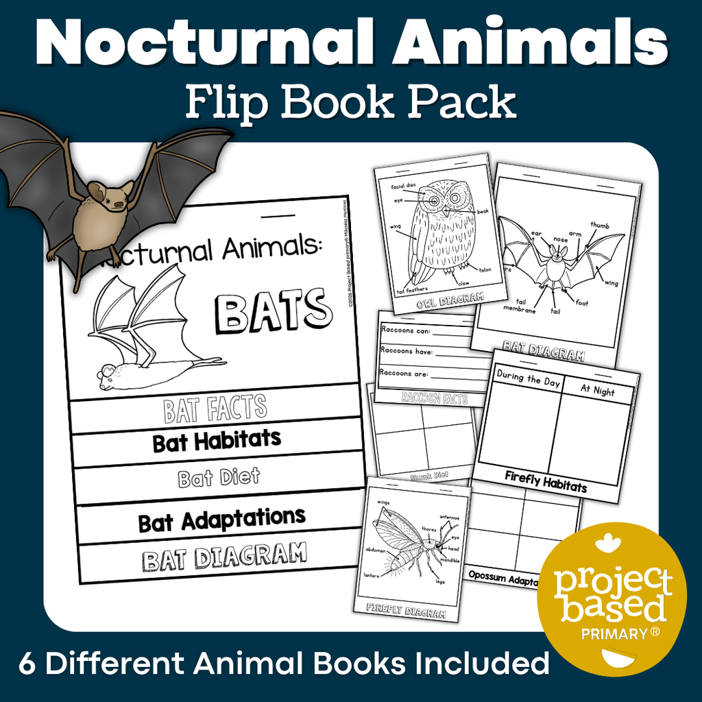 Nocturnal Animals Project Based Learning Research Bundle