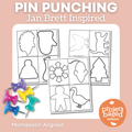 Pin Punching Jan Brett Themed Montessori Aligned