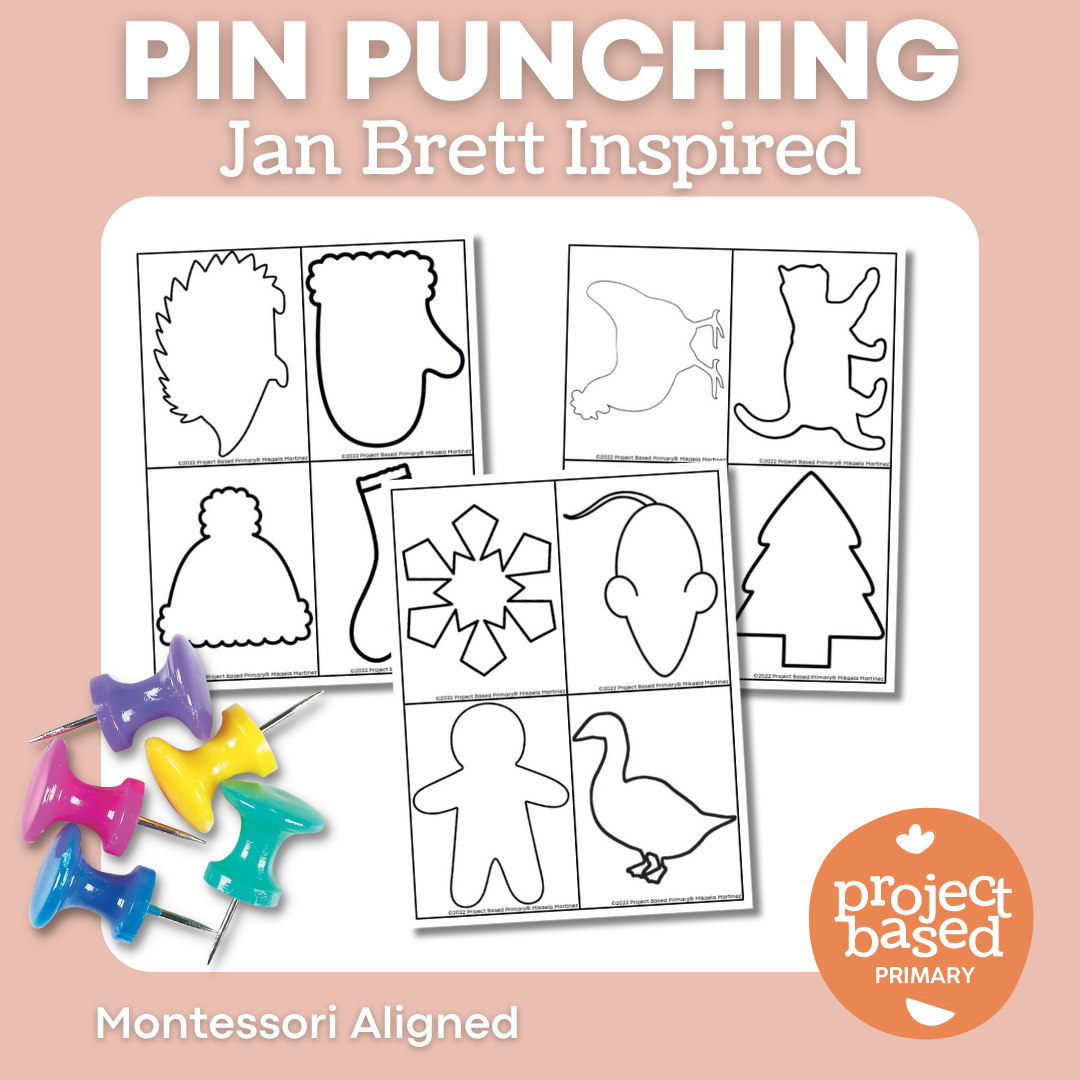 Pin Punching Jan Brett Themed Montessori Aligned