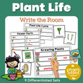 Plant Life and Flowers Write the Room Scavenger Hunt