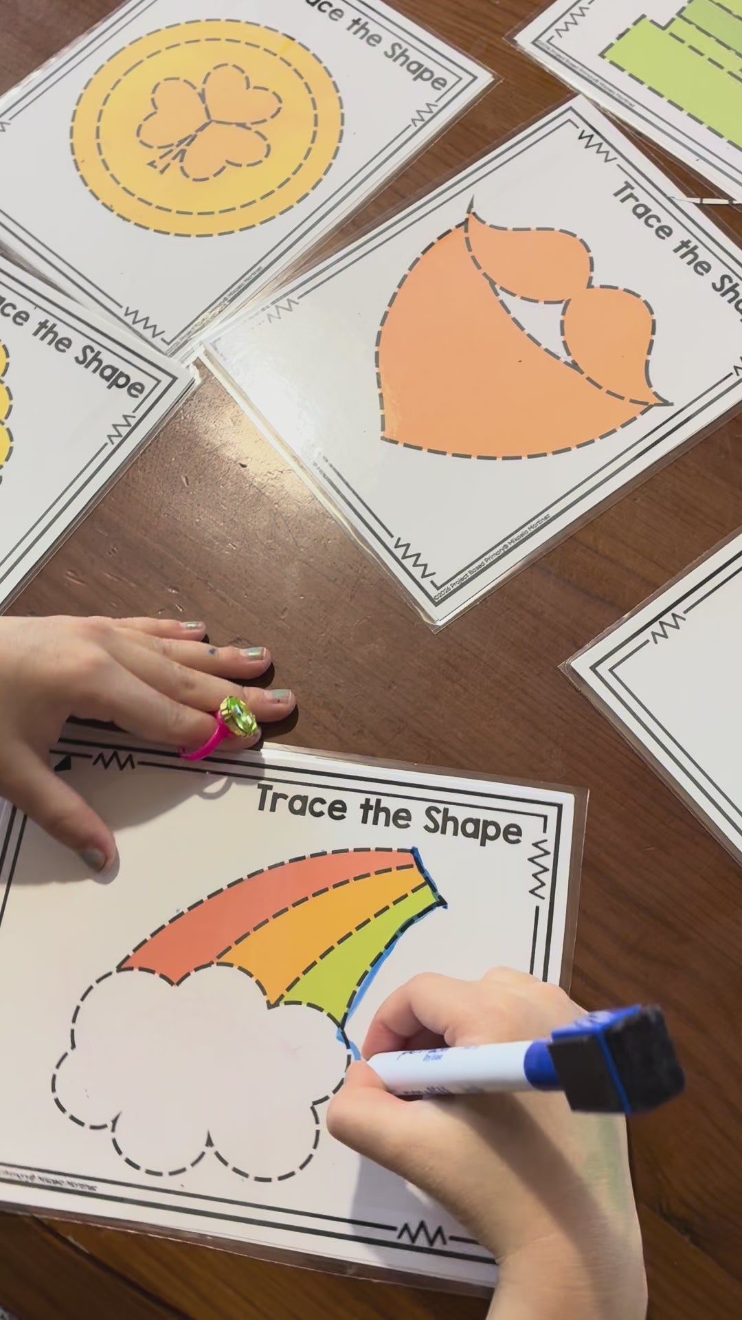 St. Patrick's Day Trace the Shape No Prep Pack