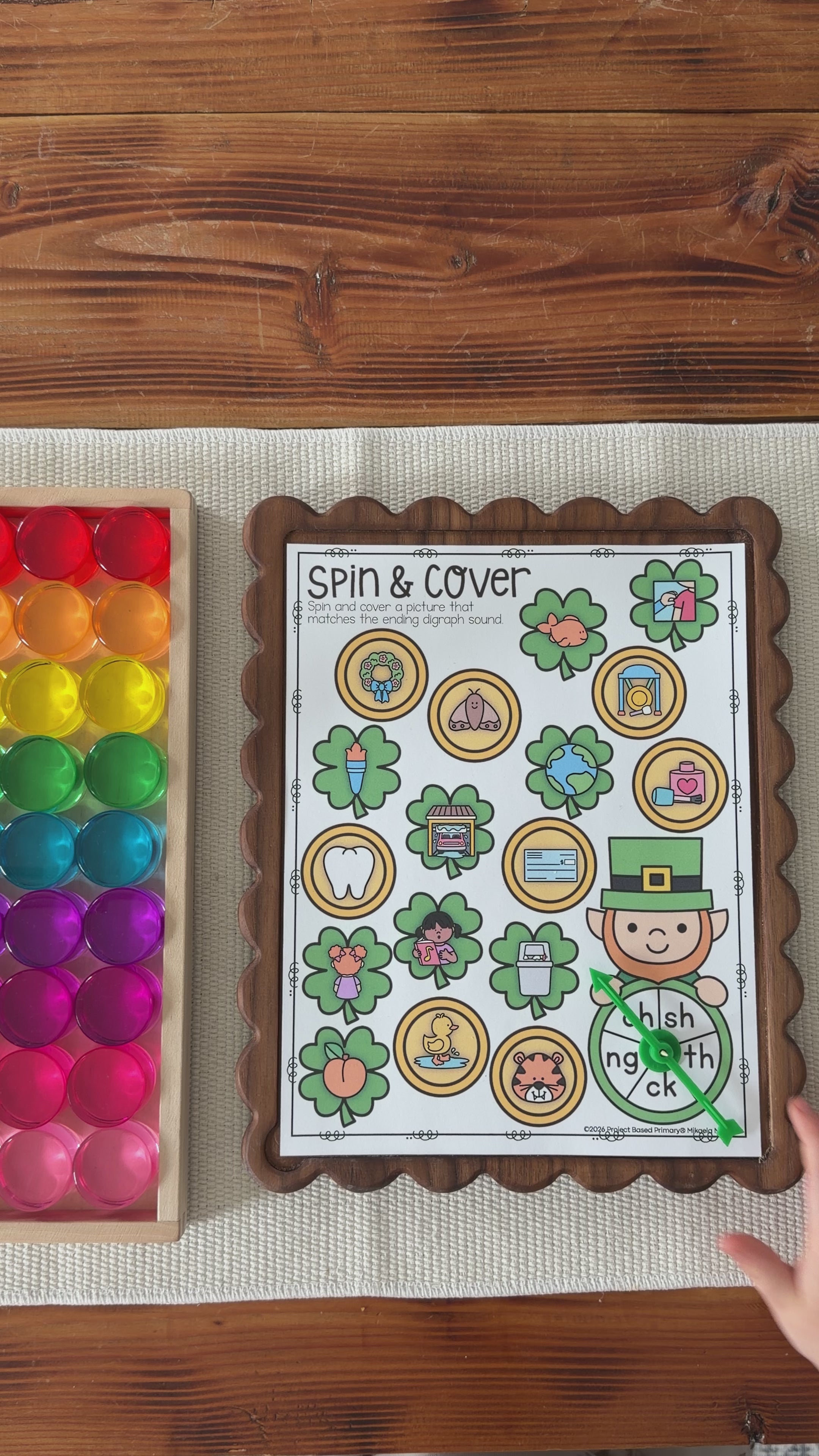 St. Patrick's Day Phonics Spin & Cover