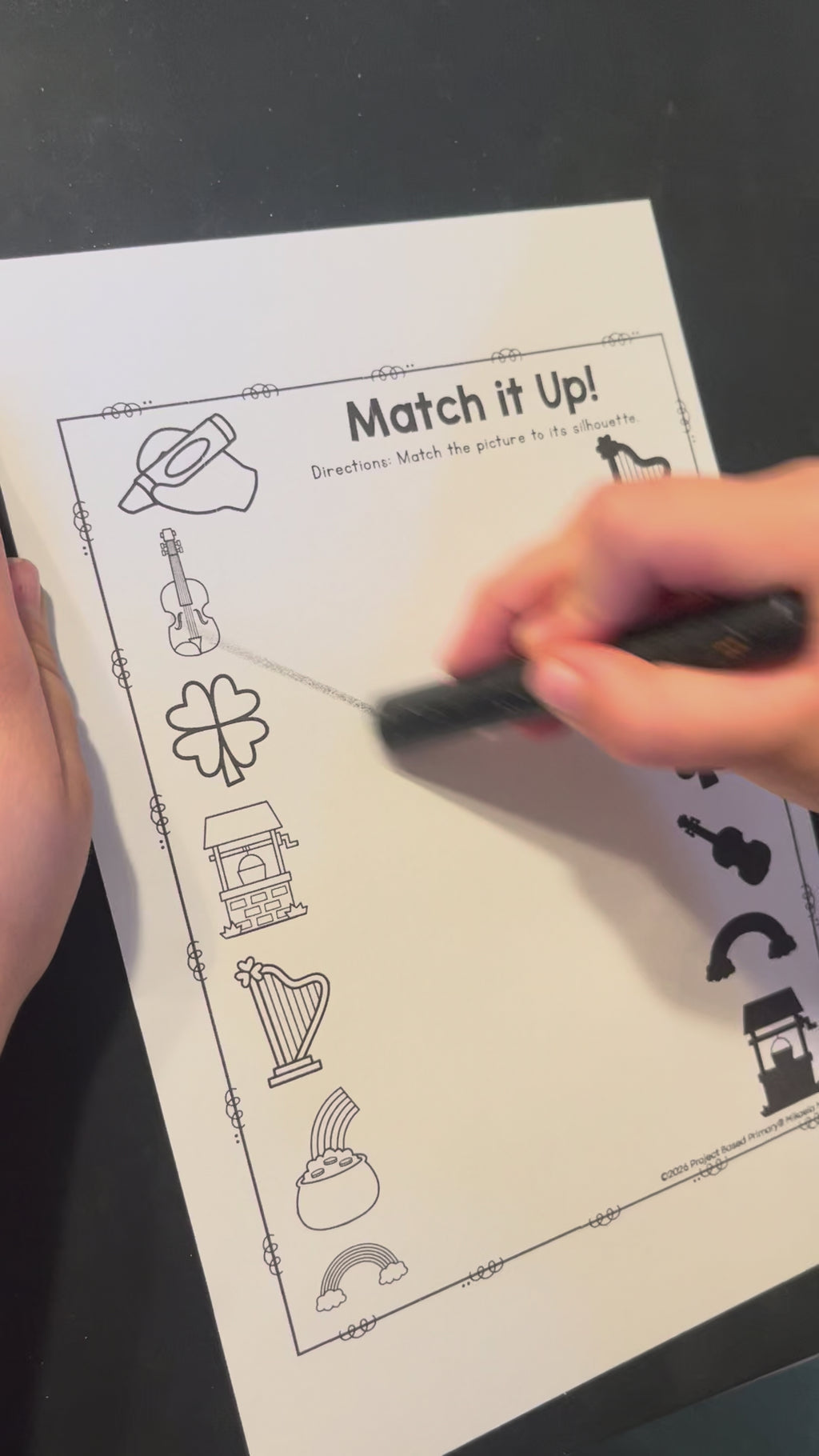 St. Patrick's Day No-Prep Activity Pack Fine Motor, Handwriting, Phonics, and Math